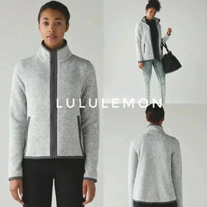 Lululemon Its  Fleecing Cold Zip Up Jacket size 8